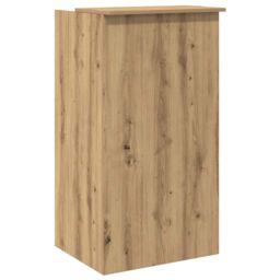 Berkfield Home Reception Desk Artisan Oak 55x50x103.5 cm Engineered Wood in Brown - thumbnail 7
