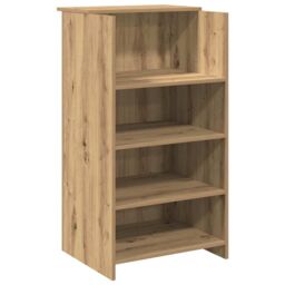 Berkfield Home Reception Desk Artisan Oak 55x50x103.5 cm Engineered Wood in Brown - thumbnail 2