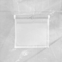 Berkfield Home Greenhouse with Steel Frame White 4 m¬≤ 2x2x2 m - thumbnail 7