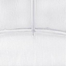 Berkfield Home Greenhouse with Steel Frame White 4 m¬≤ 2x2x2 m - thumbnail 9
