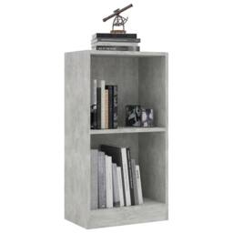 Berkfield Home Bookshelf Concrete Grey 40x24x75 cm Engineered Wood - Size: 40 x 24 x 75 cm - thumbnail 3