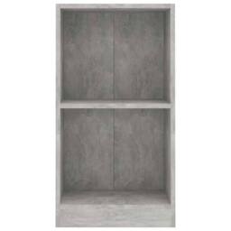 Berkfield Home Bookshelf Concrete Grey 40x24x75 cm Engineered Wood - Size: 40 x 24 x 75 cm - thumbnail 4