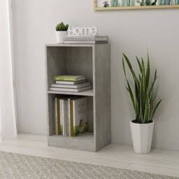 Berkfield Home Bookshelf Concrete Grey 40x24x75 cm Engineered Wood - Size: 40 x 24 x 75 cm - thumbnail 2