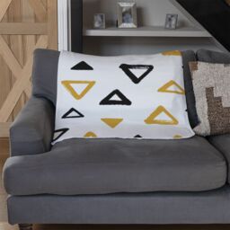 Benjamin Tate Design Egyptian Pyramids Blanket in Natural - Size: 120 cm x 150 cm - thumbnail 2