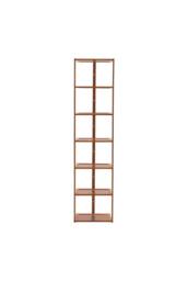 H&O Direct 7 Layer Simple Bamboo Single-Row Shoe Rack Storage Rack in Brown - thumbnail 3