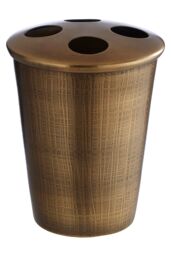 Orsina Madison Toothbrush Holder, Rust-Proof Stainless Steel in Gold - thumbnail 2