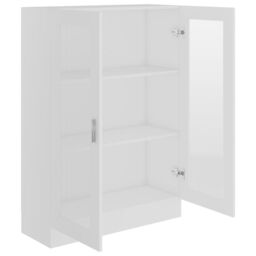 Berkfield Home Vitrine Cabinet White 82.5x30.5x115 cm Engineered Wood - thumbnail 5