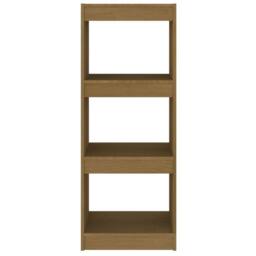 Berkfield Home Book Cabinet/Room Divider Honey Brown 40x30x103.5 cm Pinewood - thumbnail 5