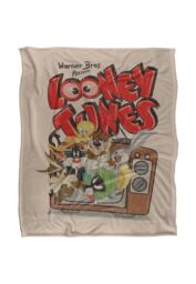 Warner Brothers Looney Tunes Officially Licensed Silky Touch Super Soft Throw Blanket 152 x 127 cm in White - thumbnail 1