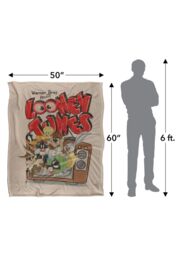 Warner Brothers Looney Tunes Officially Licensed Silky Touch Super Soft Throw Blanket 152 x 127 cm in White - thumbnail 5