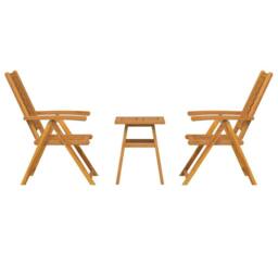 Berkfield Home Stylish 3 pcs Brown Solid acacia wood - thumbnail 9