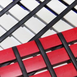 Nicoman PVC Duckboard Anti Slip Shower Mat Bath Mat 61cm x 43cm in Red - Size: 61 cm x 43 cm - thumbnail 3