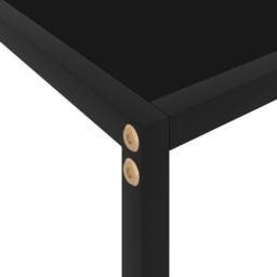 Berkfield Home Stylish Console Table Black 60x35x75 cm Tempered Glass - Size: 60 x 35 x 75 cm - thumbnail 5