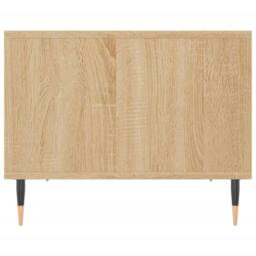 Berkfield Home Decorative Coffee Table Sonoma Oak 60x50x40 cm Engineered Wood in Light Brown - Size: 60 x 50 x 40 cm - thumbnail 5