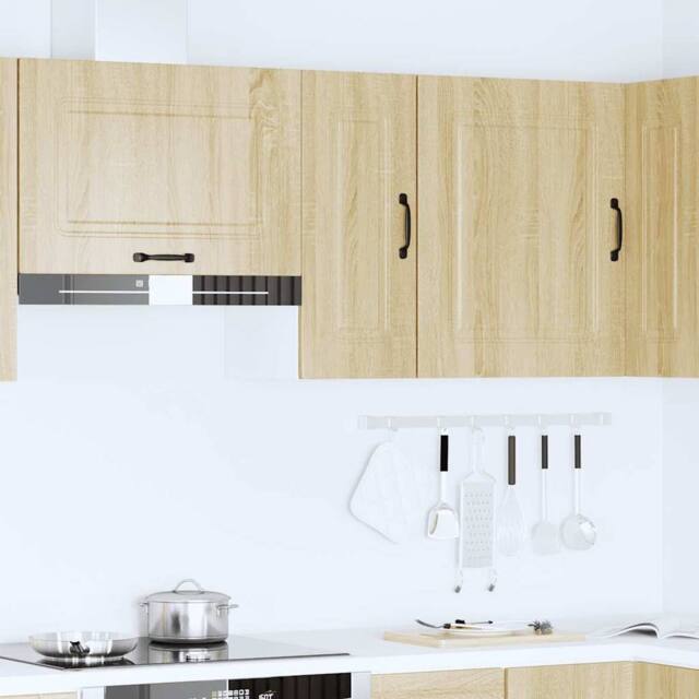 Berkfield Home Kitchen Wall Cabinet Kalmar Sonoma Oak Engineered Wood in Light Tan - image 1