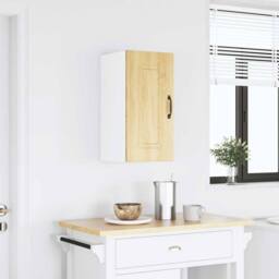 Berkfield Home Kitchen Wall Cabinet Kalmar Sonoma Oak Engineered Wood in Light Tan - thumbnail 2