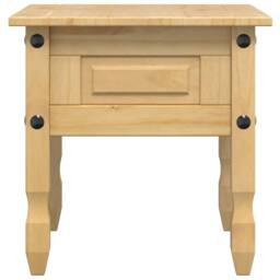 Berkfield Home Side Table Corona 50x50x50 cm Solid Wood Pine in Light Tan - Size: 50 x 50 x 50 cm - thumbnail 5