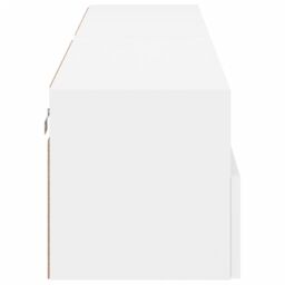 Berkfield Home TV Wall Cabinets 2 pcs White 80x30x30 cm Engineered Wood - Size: 80 x 30 x 30 cm - thumbnail 9