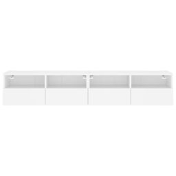 Berkfield Home TV Wall Cabinets 2 pcs White 80x30x30 cm Engineered Wood - Size: 80 x 30 x 30 cm - thumbnail 8