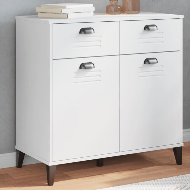 Berkfield Home Sideboard VIKEN White 80x40x80 cm Engineered Wood - Size: 80 x 40 x 80 cm - image 1