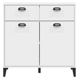 Berkfield Home Sideboard VIKEN White 80x40x80 cm Engineered Wood - Size: 80 x 40 x 80 cm - thumbnail 6