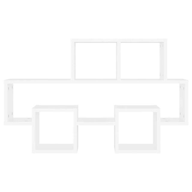 Berkfield Home Decorative Car-shaped Wall Shelf White 82x15x51 cm Engineered Wood - Size: 82 x 15 x 51 cm - image 1