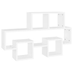 Berkfield Home Decorative Car-shaped Wall Shelf White 82x15x51 cm Engineered Wood - Size: 82 x 15 x 51 cm - thumbnail 3