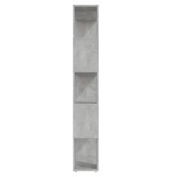Berkfield Home Book Cabinet Room Divider Concrete Grey 80x24x155 cm Engineered Wood - Size: 80 x 24 x 155 cm - thumbnail 4