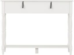 Seconique Stratford 2 Drawer Console Table in White - thumbnail 6