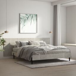 Berkfield Home Wall Headboard Concrete Grey 240x1.5x80 cm Engineered Wood - thumbnail 1