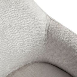 Home Garden Direct Muse - Accent Chair in Woven Yarn Fabric Upholstery in Cream - thumbnail 6
