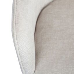 Home Garden Direct Muse - Accent Chair in Woven Yarn Fabric Upholstery in Cream - thumbnail 5