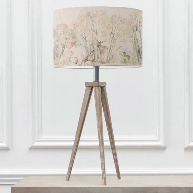 Voyage Maison Aratus Table Lamp With Enchanted Forest Eva Lampshade in Grey - image 1