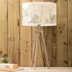 Voyage Maison Aratus Table Lamp With Enchanted Forest Eva Lampshade in Grey - thumbnail 2