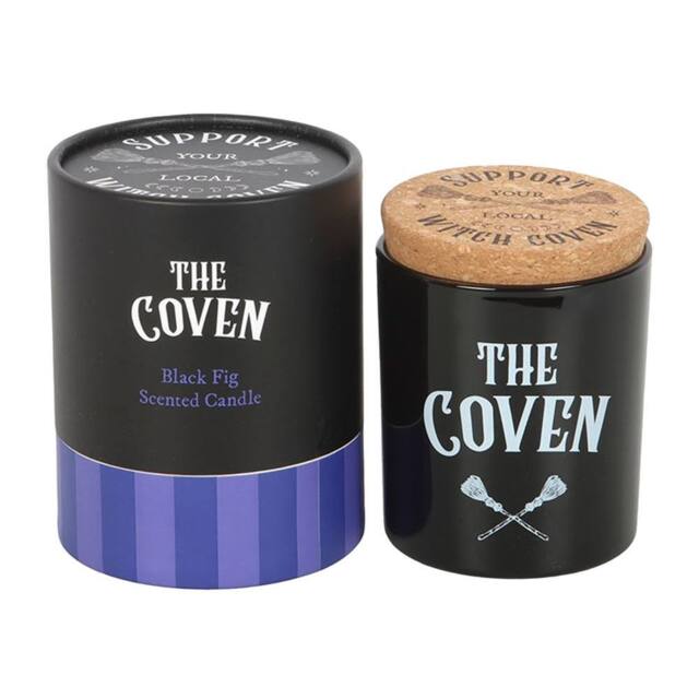Something Different The Coven Fig Glass Scented Candle in White - image 1