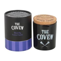 Something Different The Coven Fig Glass Scented Candle in White - thumbnail 1