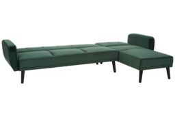 Orsina Serene 3 Seat Sofa Bed, Piped Edges in Green - thumbnail 5