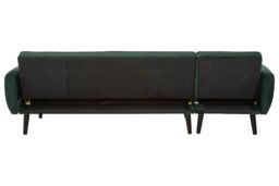 Orsina Serene 3 Seat Sofa Bed, Piped Edges in Green - thumbnail 2