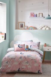 Peter Rabbit ™ Sleepy Head Reversible Duvet Cover Set in Pink - Size: Single - thumbnail 1