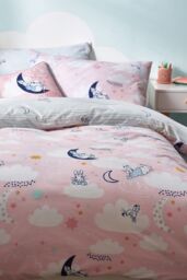 Peter Rabbit ™ Sleepy Head Reversible Duvet Cover Set in Pink - Size: Single - thumbnail 3