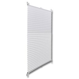 Berkfield Home Plisse Blind 90x200cm White Pleated Blind - Size: 90x200 cm - thumbnail 3