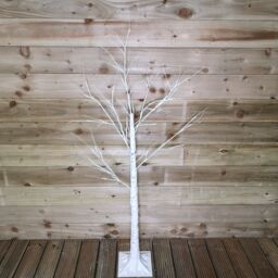 Samuel Alexander 1.5m (5ft) Light up Christmas Birch Tree with 64 Warm White LEDs in Beige - thumbnail 5
