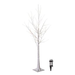 Samuel Alexander 1.5m (5ft) Light up Christmas Birch Tree with 64 Warm White LEDs in Beige - thumbnail 8