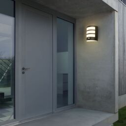 BRILONER Sensor Battery Powered Outdoor Wall Light in Black - thumbnail 9