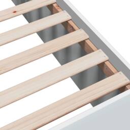 Berkfield Home Modern Bed Frame without Mattress White 160x200 cm - thumbnail 7