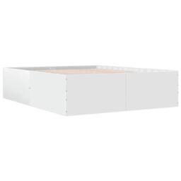 Berkfield Home Modern Bed Frame without Mattress White 160x200 cm - thumbnail 1