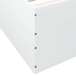 Berkfield Home Modern Bed Frame without Mattress White 160x200 cm - thumbnail 8