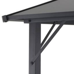 Berkfield Home Gazebo with Roof Aluminium 3x3 m Black - thumbnail 4