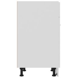 Berkfield Home Drawer Bottom Cabinet White 60x46x81.5 cm Engineered Wood - thumbnail 6