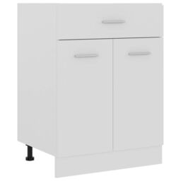 Berkfield Home Drawer Bottom Cabinet White 60x46x81.5 cm Engineered Wood - thumbnail 1